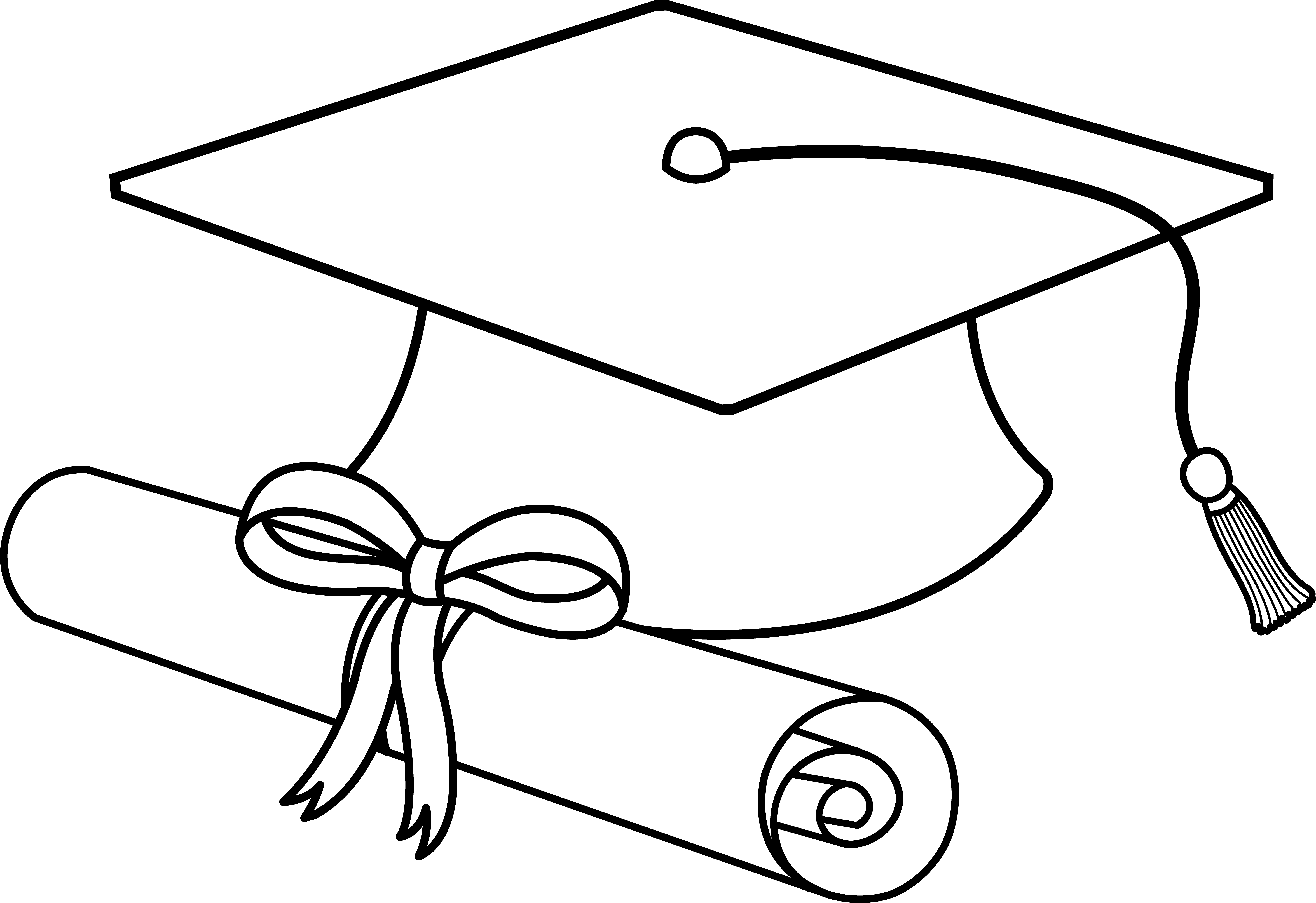 Cartoon Graduation Hat.