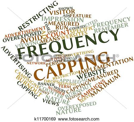 Stock Illustration of Word cloud for Frequency capping k11700169.