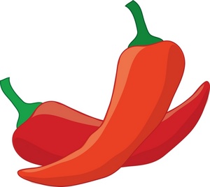 Chili peppers clip art.