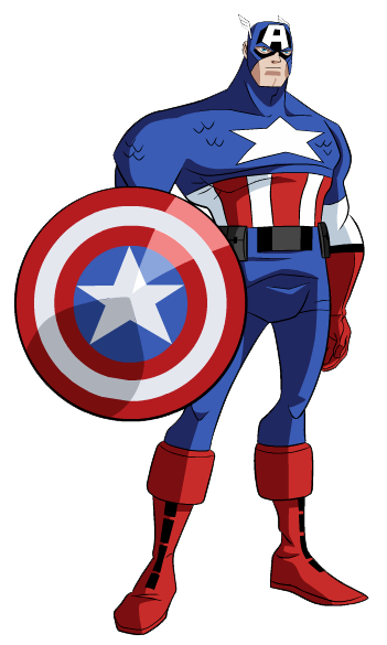 Captain America Clip Art.
