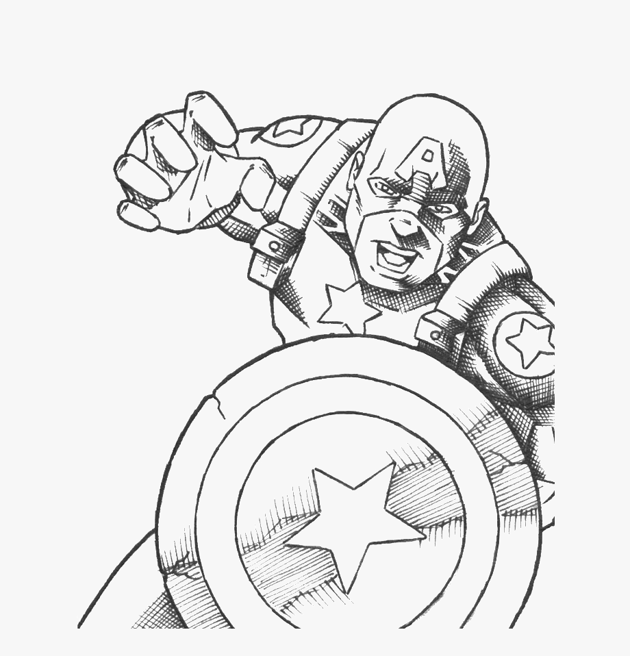 Captain America Clipart Black And White 10 Free Cliparts Download