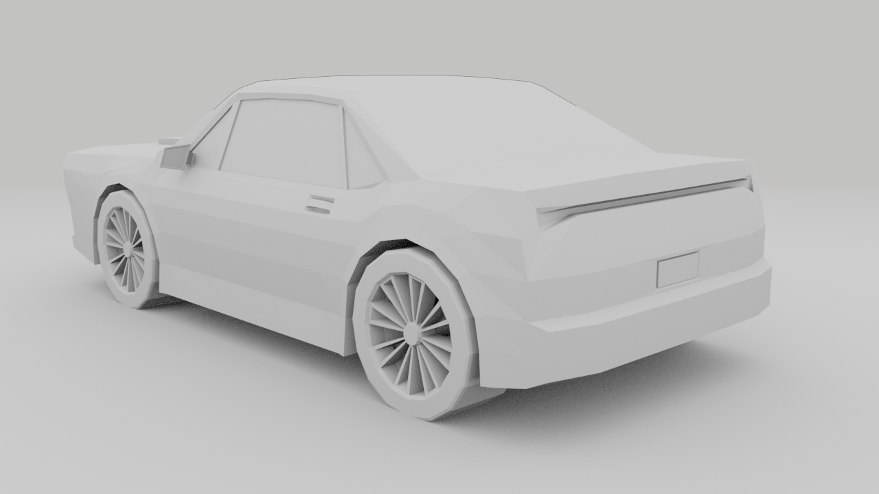 Low Poly Car Free 3D Model in Old Cars 3DExport.