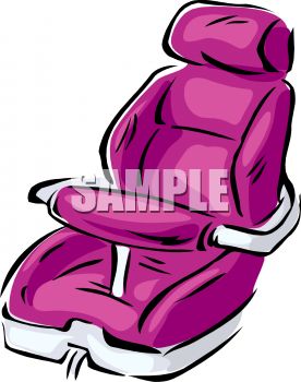 Royalty Free Clip Art Image: Baby Car Seat.