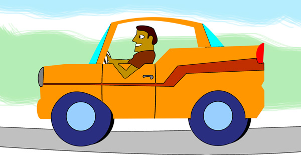 Driving Clipart.