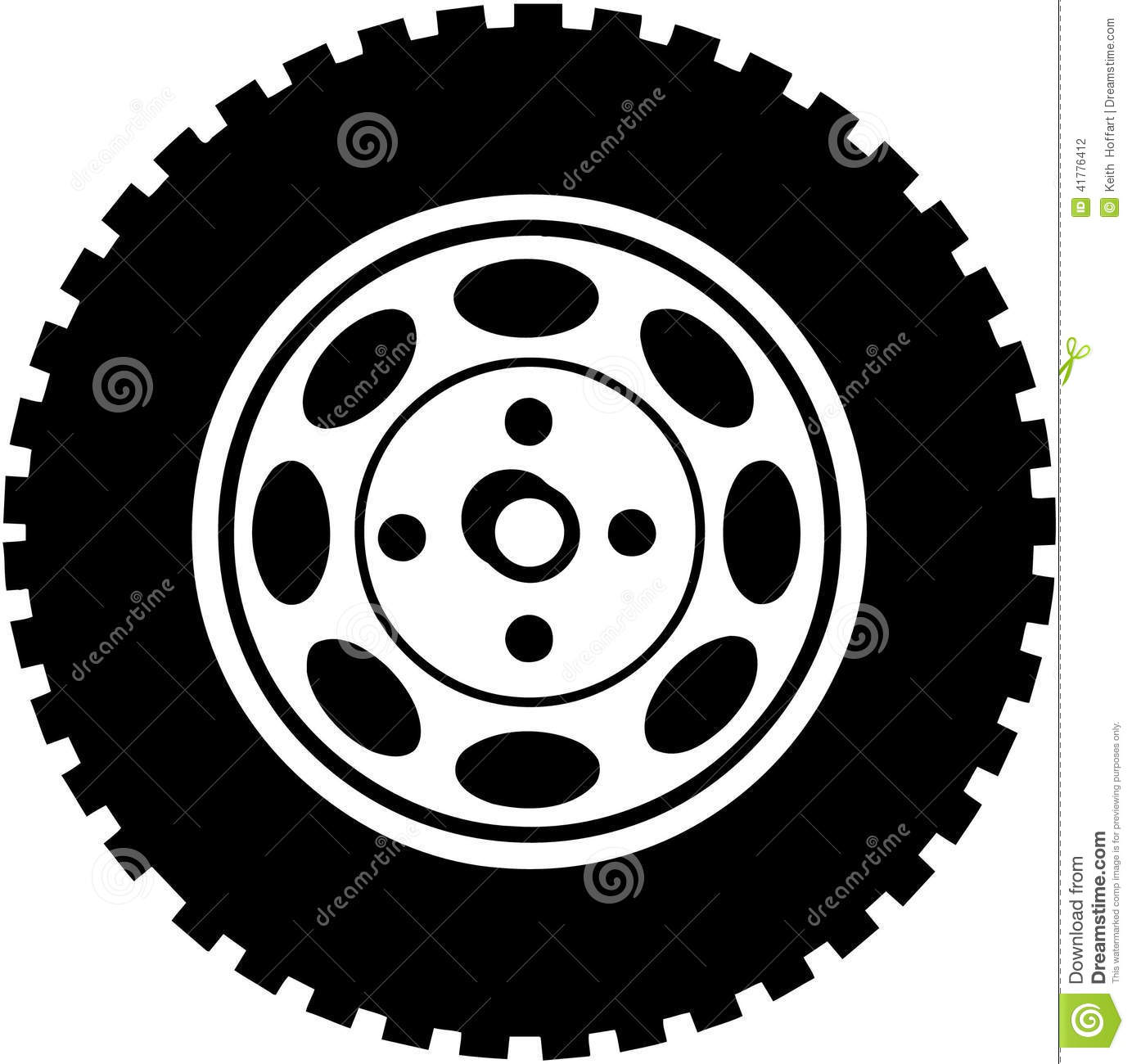 Tire Animation Clipart.