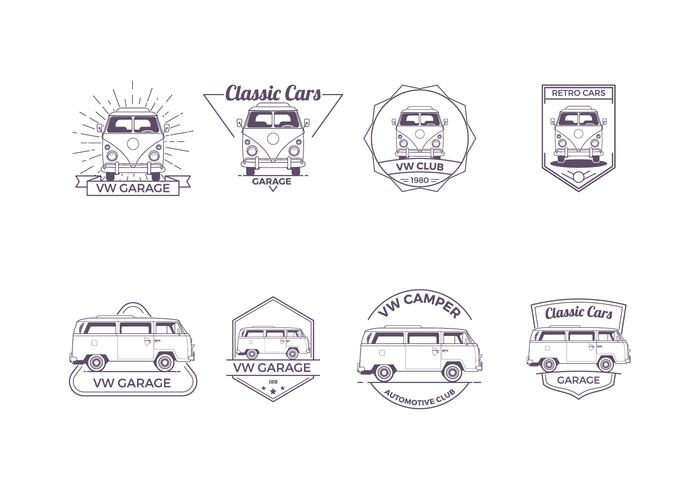 Free VW Camper Badge Vector.