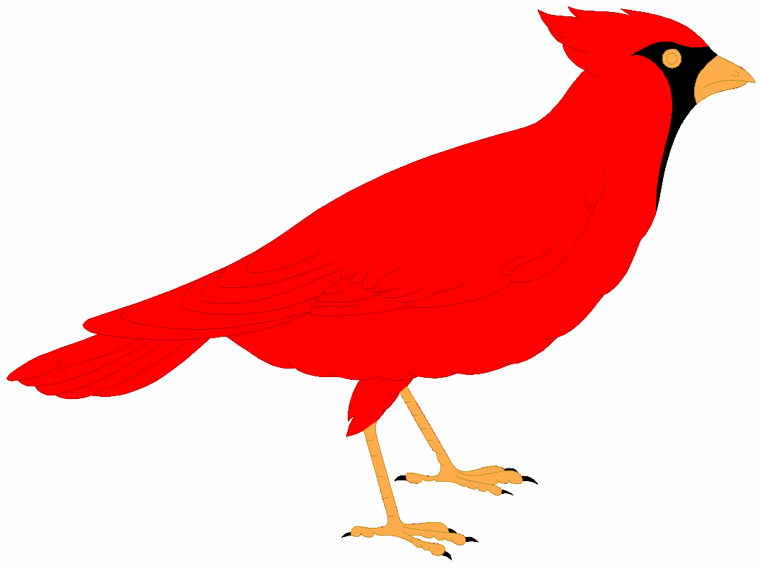 Red cardinal bird clip art.