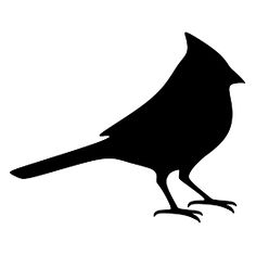 Download cardinal clipart black and white silhouette 20 free ...