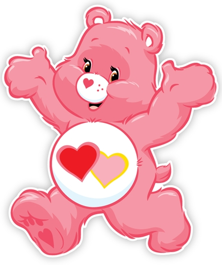 pink care bear cartoon