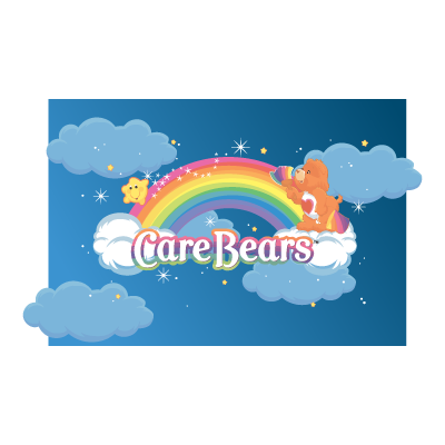 Care Bears logo vector free download.