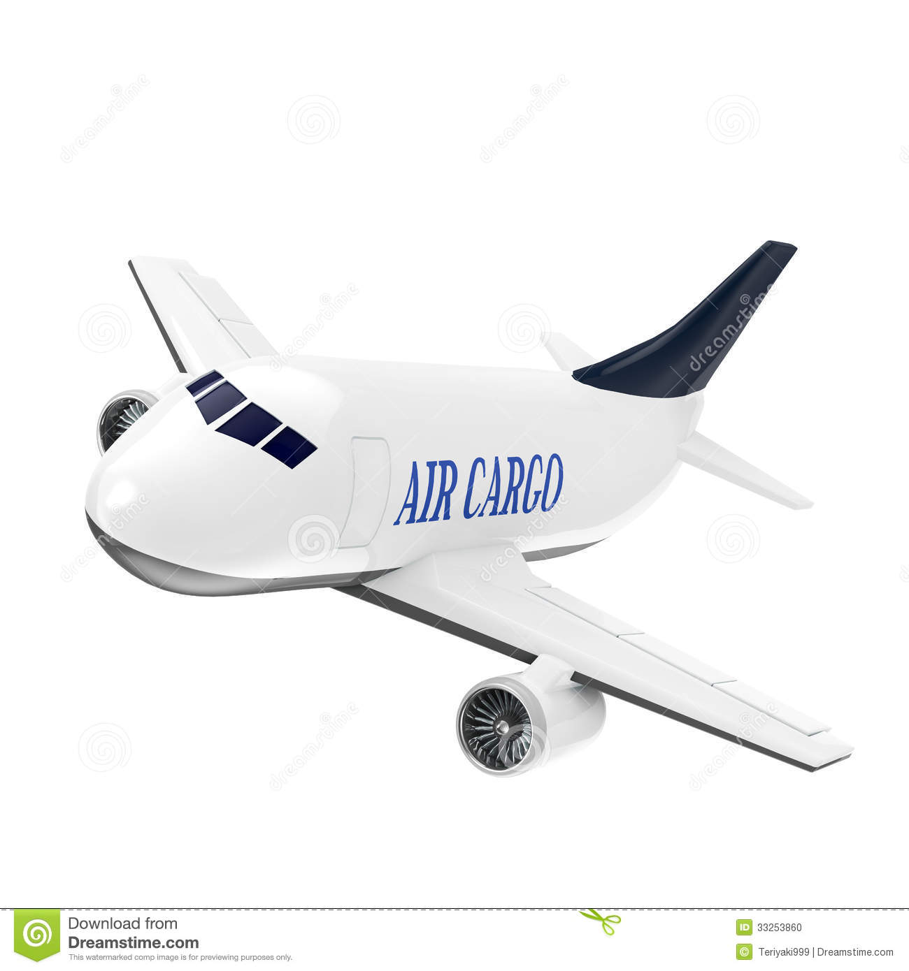 Cargo plane clipart.