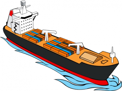 Container ship clip art free.