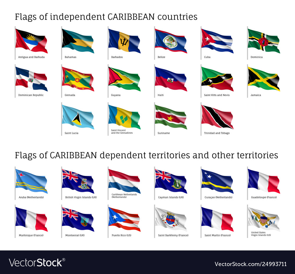 Printable Caribbean Flags