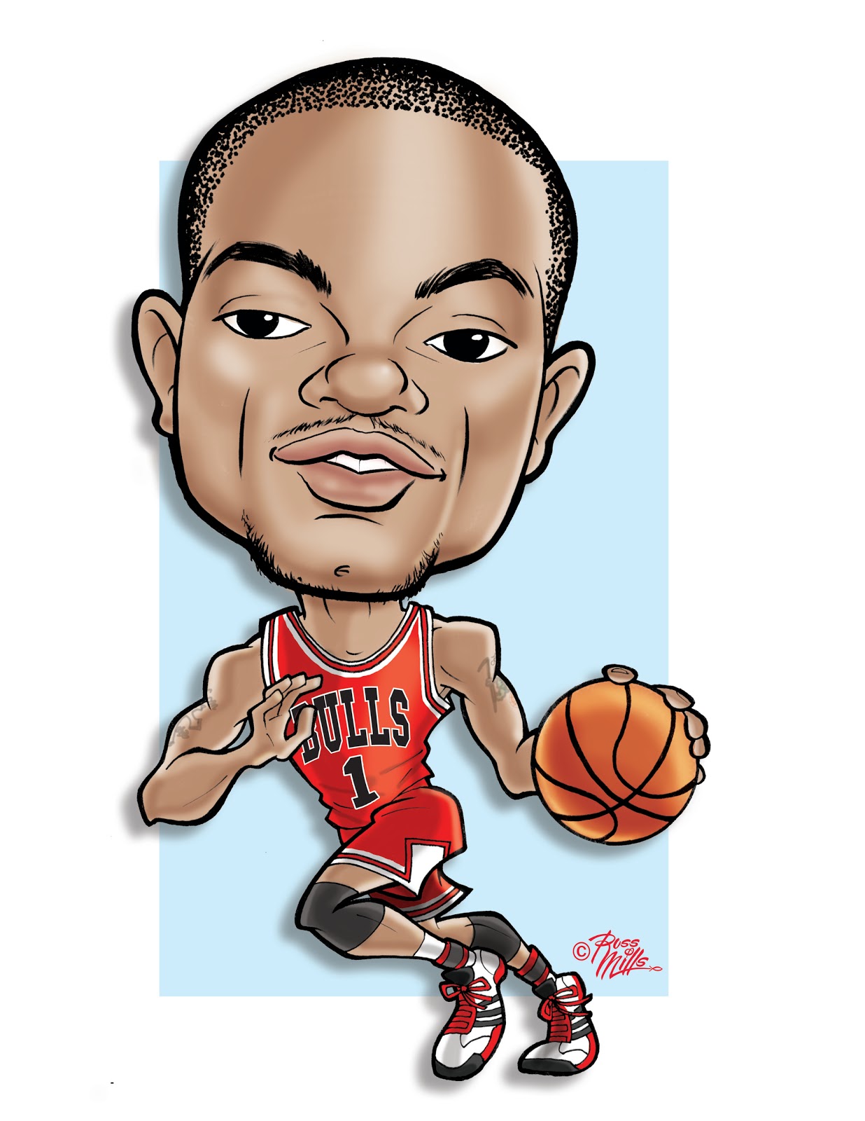 Basketball Caricature.