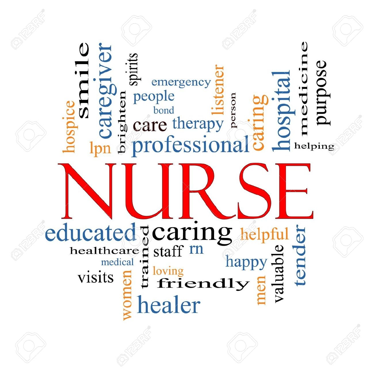 Caring Nurse Clipart.