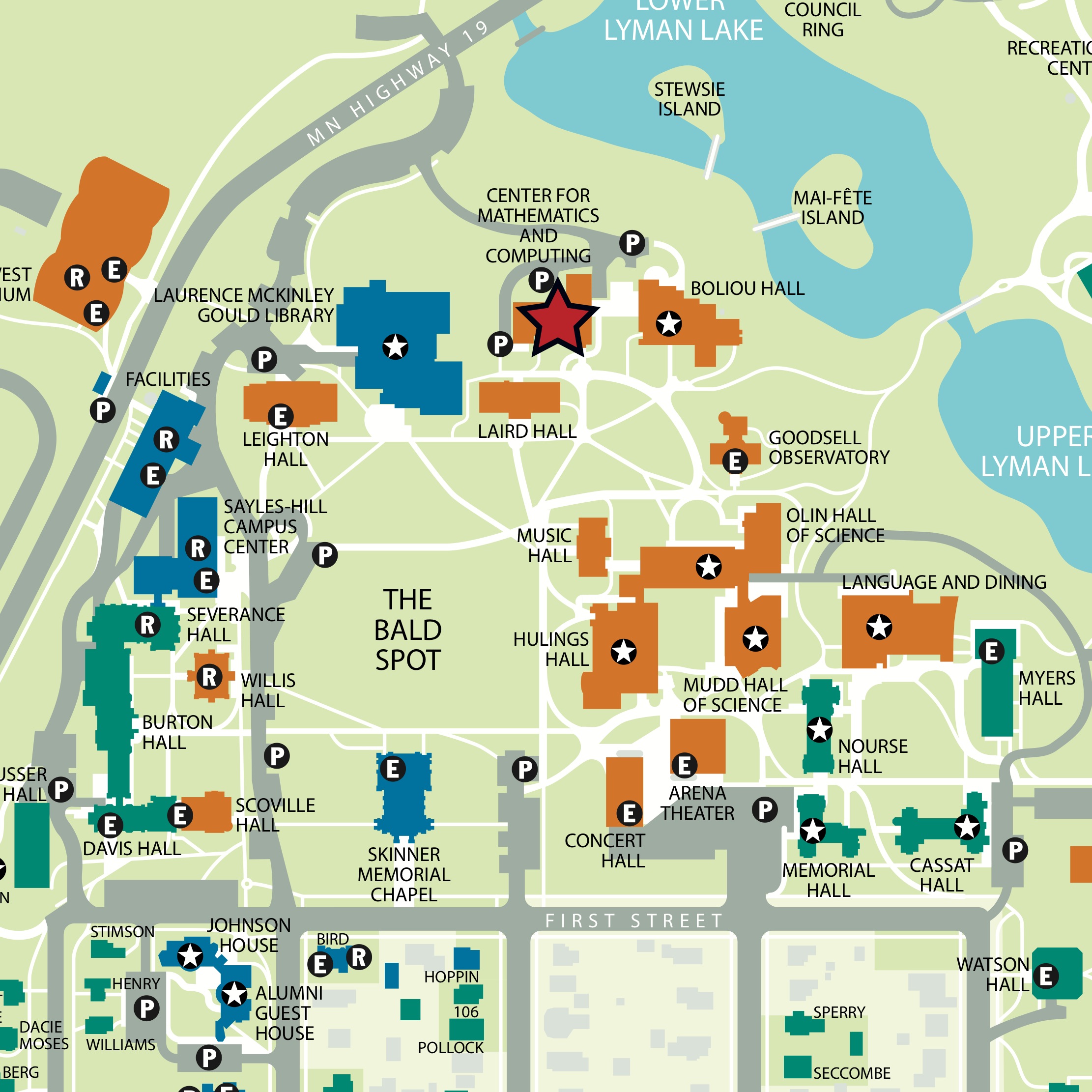 Carleton College Campus Map