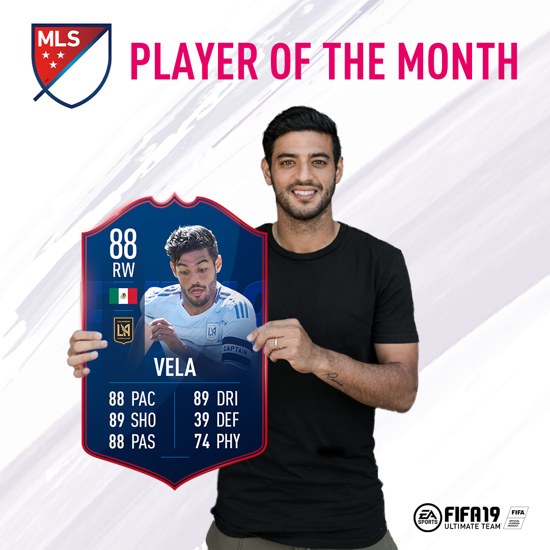 LAFC's Carlos Vela Voted MLS Player of the Month presented by EA.