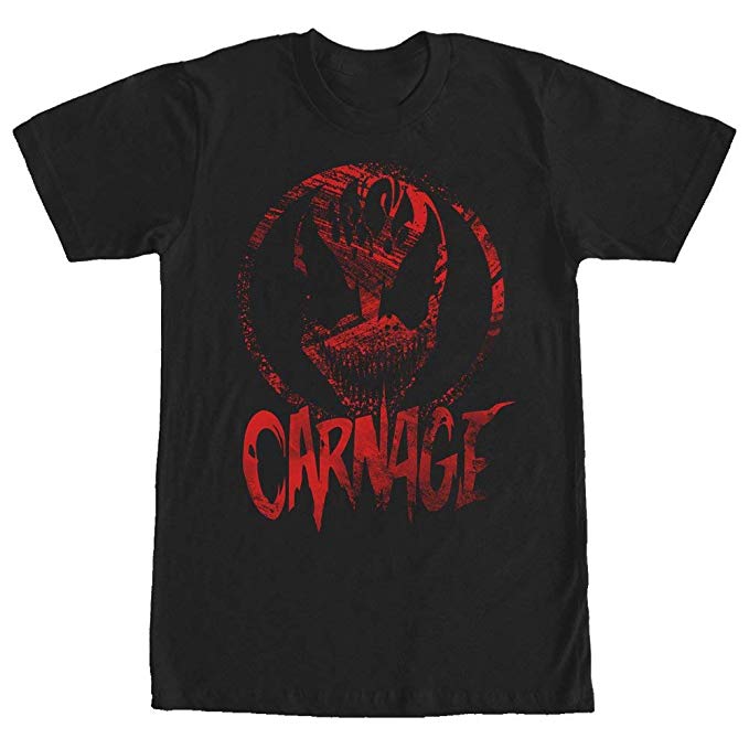 HarvestShop Marvel Men\'s Carnage Logo T Shirt.