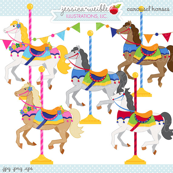 Carousel horse clipart free.