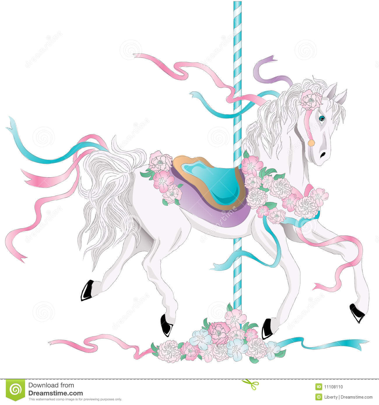 912 Carousel free clipart.