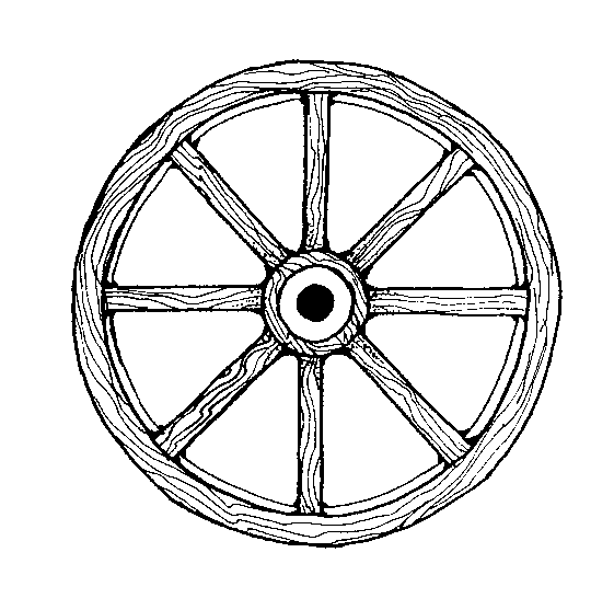 Old Wagon Wheel Clipart.