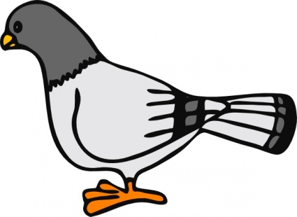 Racing pigeon clipart.