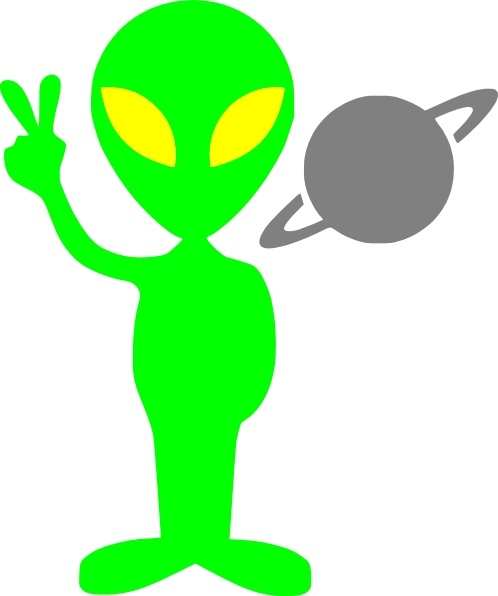 Alien clip art Free vector in Open office drawing svg ( .svg.