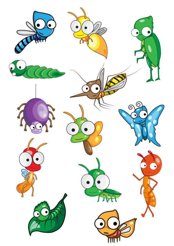 Download cartoon animal clipart insects 20 free Cliparts | Download ...