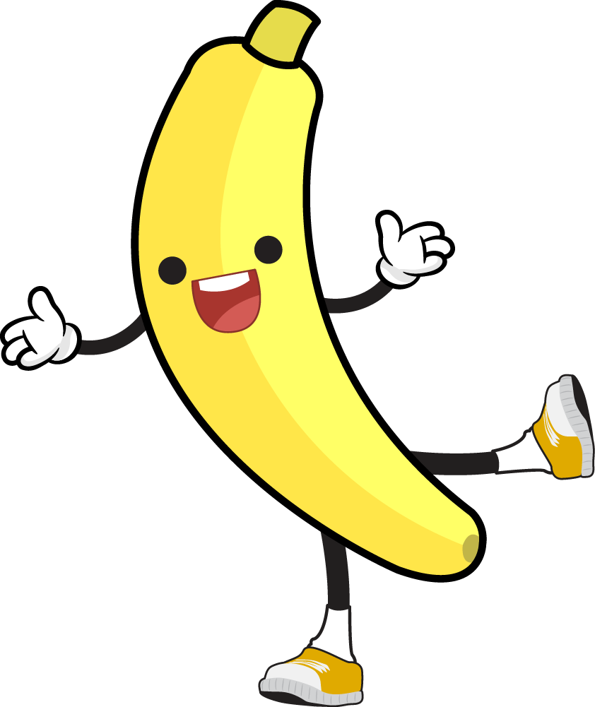 Banana Cartoon Clipart Free.