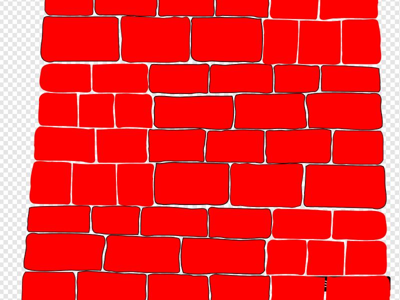 Red Brick Wall Clip art, Icon and SVG.
