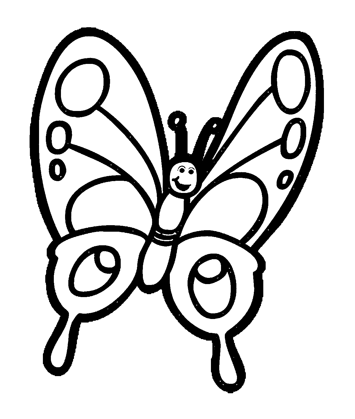 Butterfly Clipart Images Black And White.