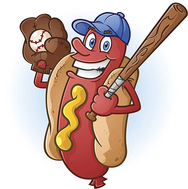 Best Baseball Food Illustrations, Royalty.