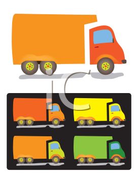 Cartoon Delivery Trucks.