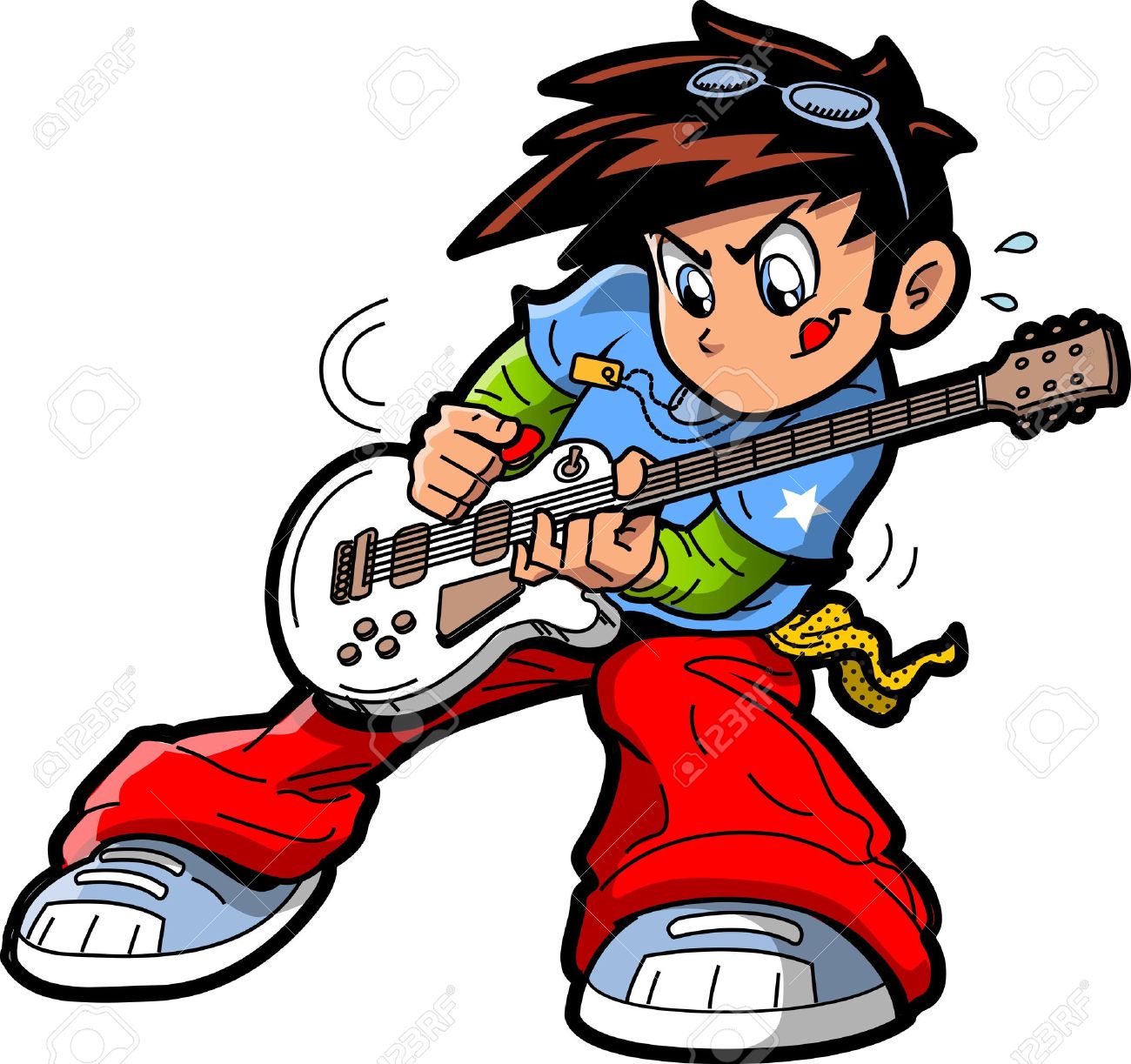 Cartoon Guitar Player Clipart Free Cliparts Download Images On Clipground