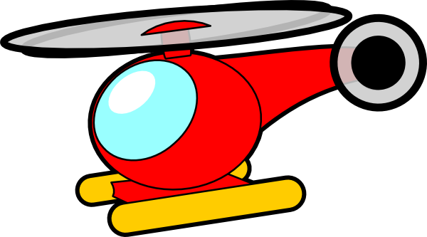 Cartoon Helicopter Clipart.