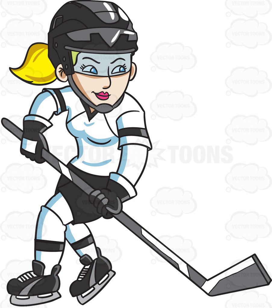 879 Hockey Player free clipart.