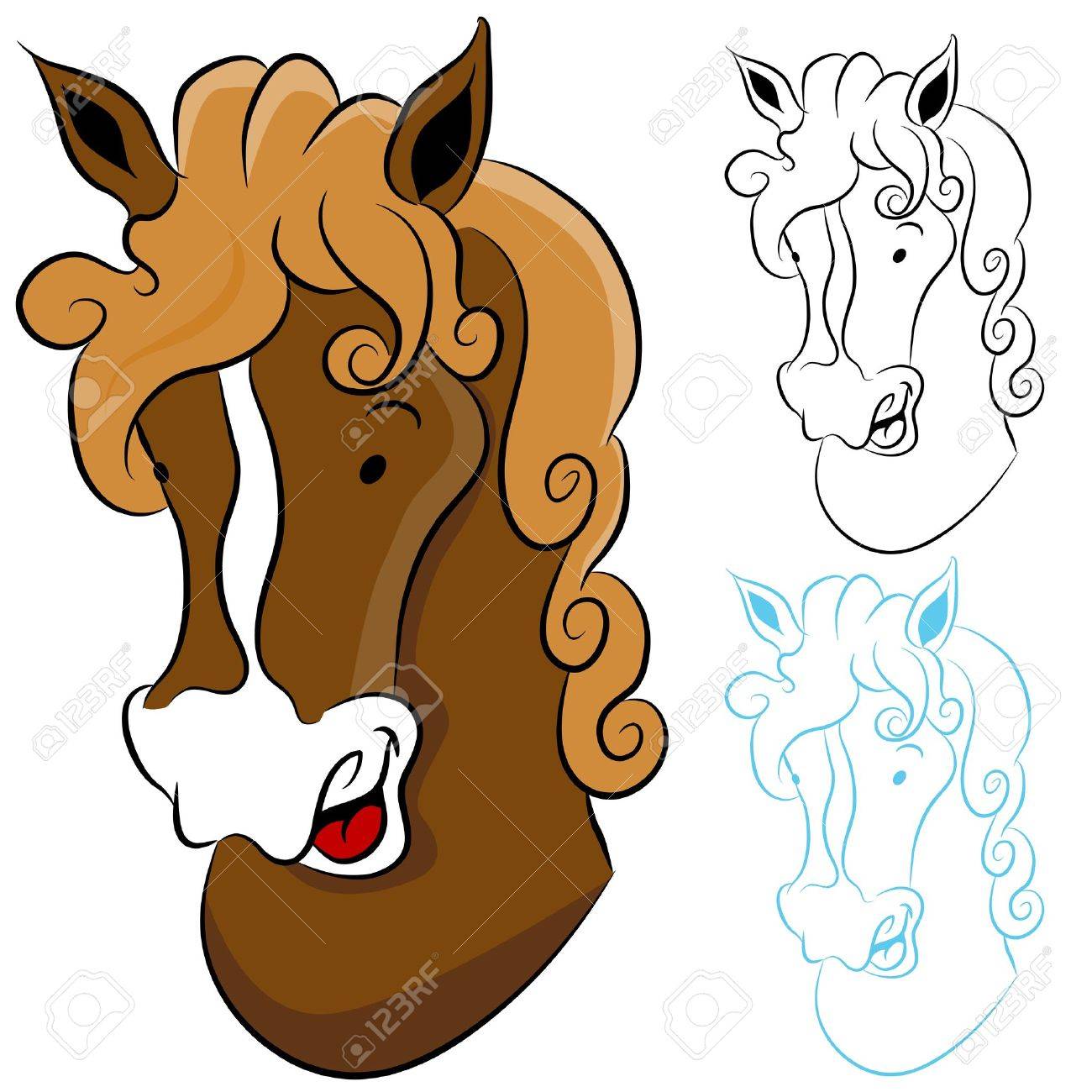 cartoon horse head clipart 20 free Cliparts | Download images on