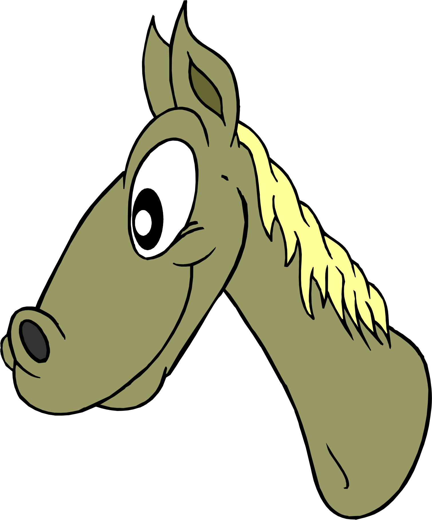 cartoon horse head clipart 20 free Cliparts | Download images on