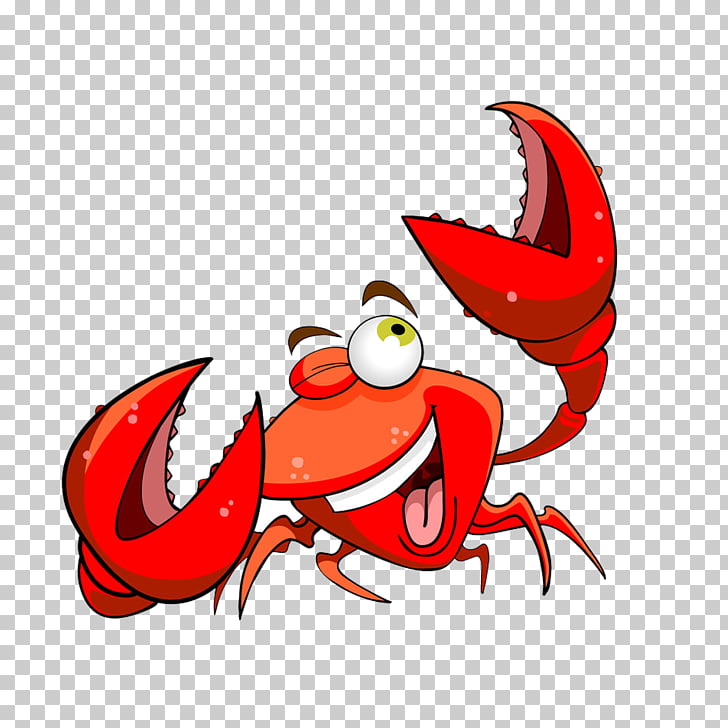 Crab Lobster Cartoon , lobster PNG clipart.