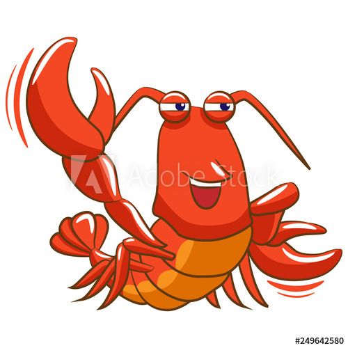 Lobster clipart cartoon.