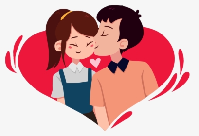 Cartoon Love Couple Png Romantic Images.