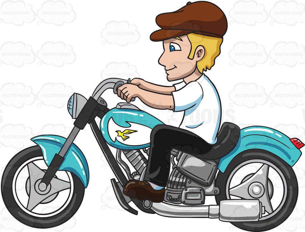 Cartoon motorcycle clipart 7 » Clipart Station.