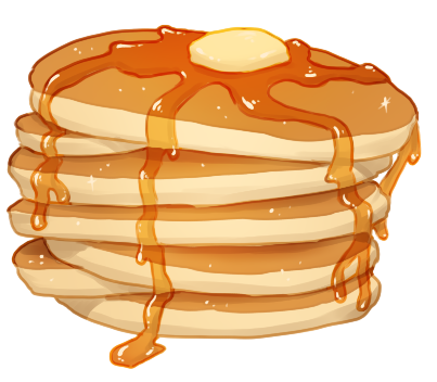 Cartoon Pancakes Clipart.