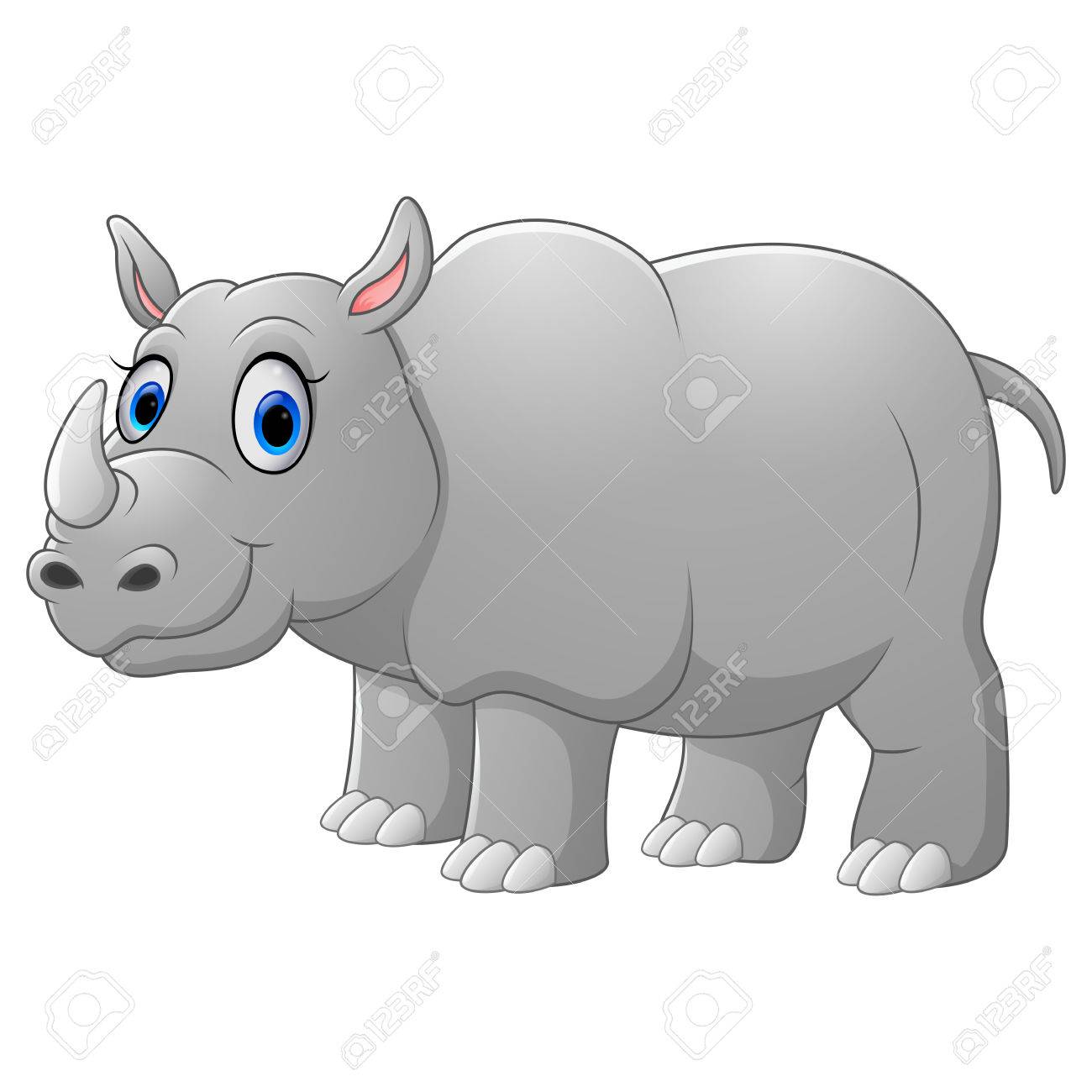Cartoon rhino.