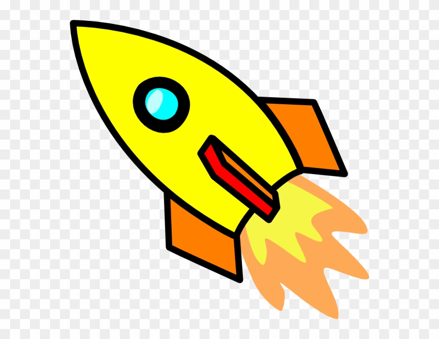 cartoon rocketship