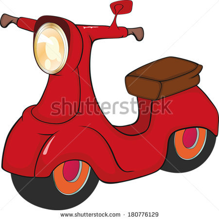 Scooter Cartoon Stock Images, Royalty.