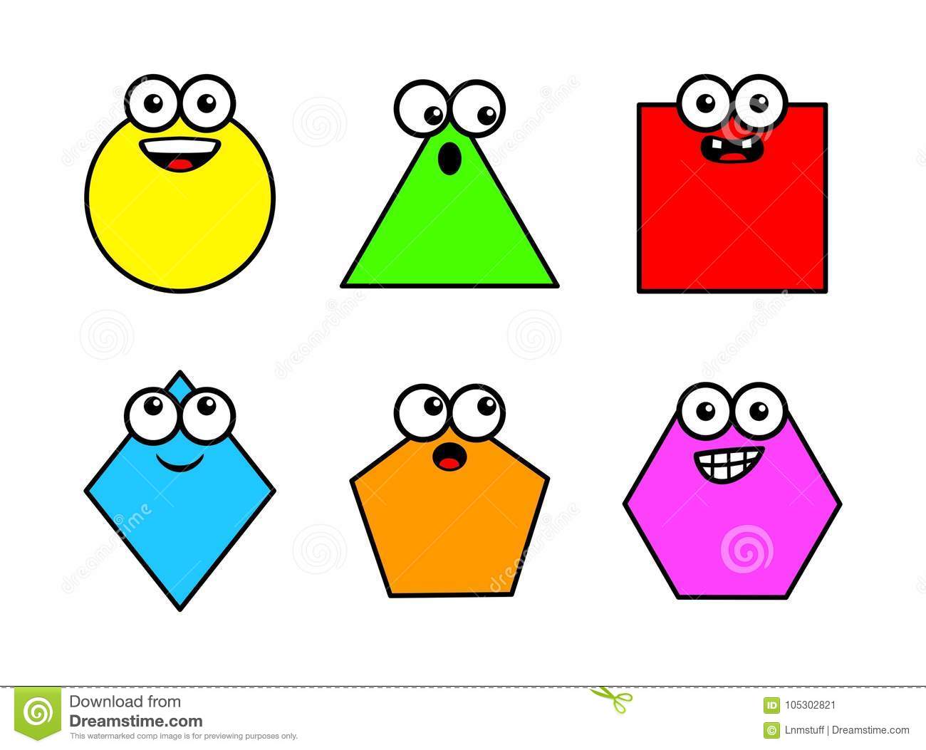 basic shapes clipart