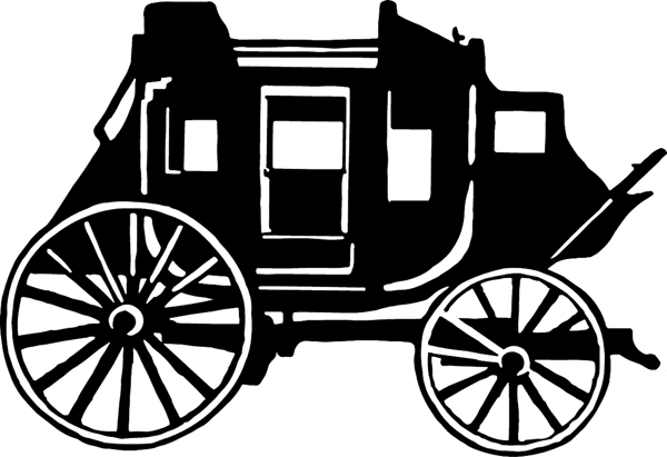 Cartoon Stagecoach Cliparts.