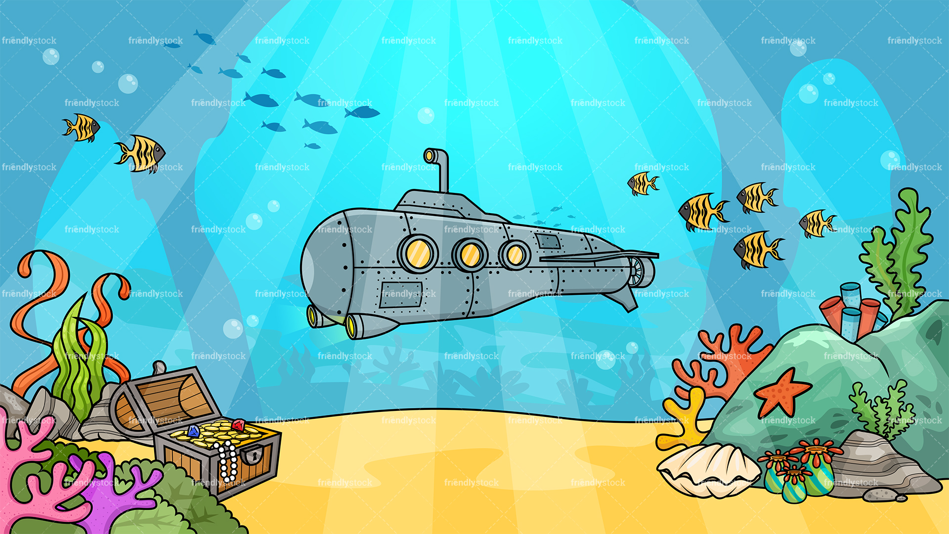 submarine cartoon big