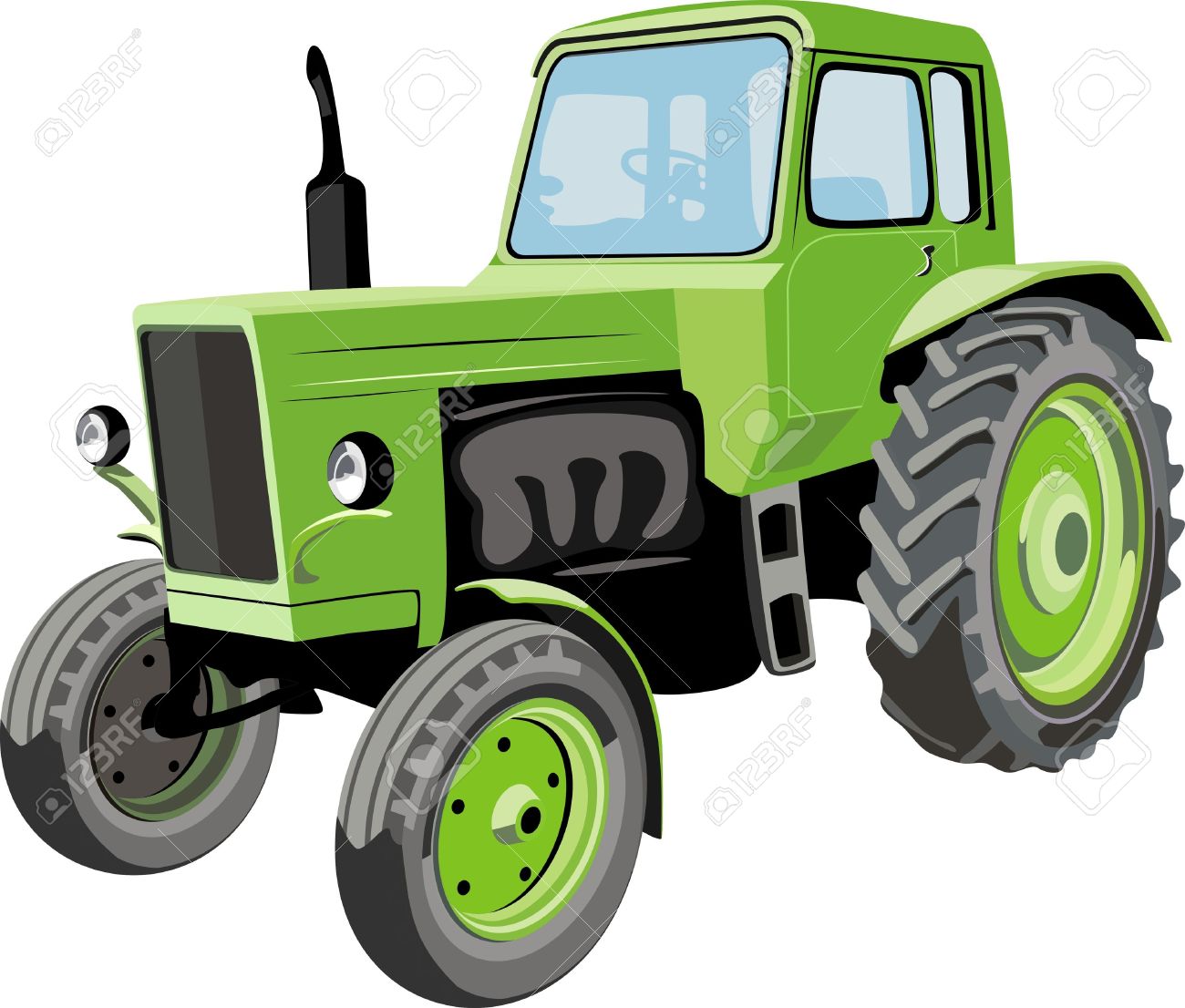 3,158 Tractor Cartoon Stock Vector Illustration And Royalty Free.